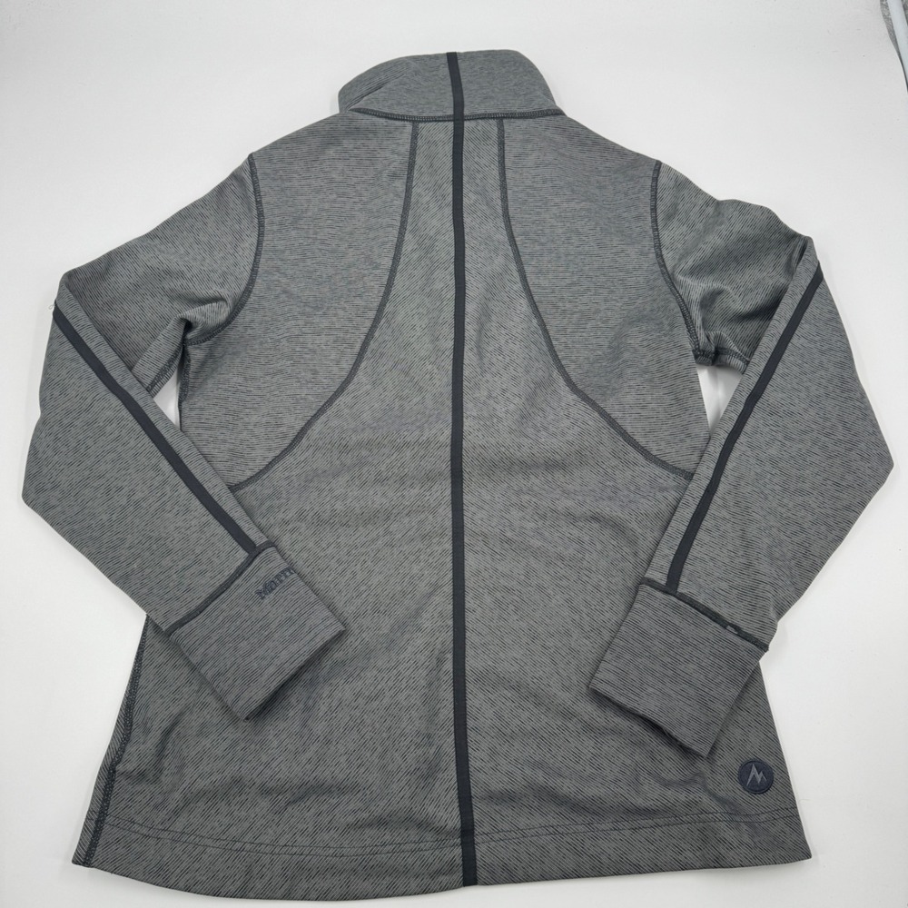 Marmot Full Zip Fleece Jacket Womens XL Grey Space Dye Mock Neckyy C56590 - Picture 11 of 14